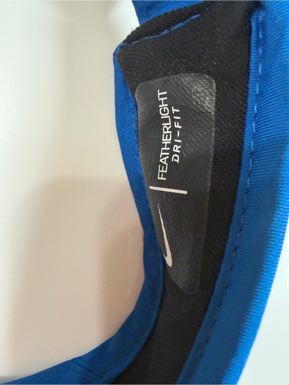 Nike Blue and Black Featherlight Dri-FIT Visor - Picture 5 of 5